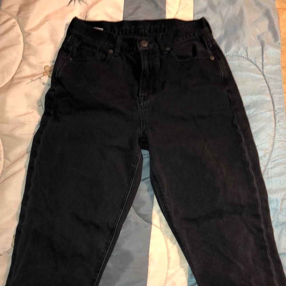 Black AE Mom Jeans